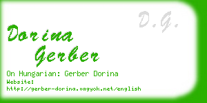 dorina gerber business card